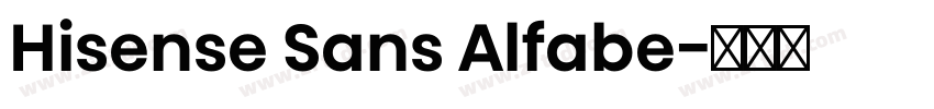 Hisense Sans Alfabe字体转换